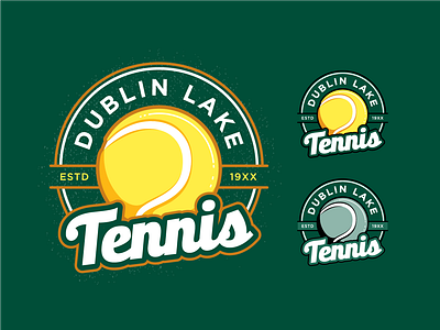 DL Tennis apparel graphic badge branding club logo mark sport tennis town