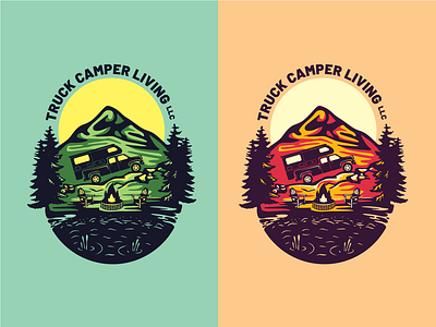 TCL - Alternates apparel graphic badge camper camping hiking illustration mark mountain nature new hampshire tree truck
