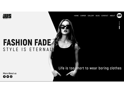 Women Side Web Interface adobexd fashion womenside
