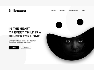 Smile Orphanage Landing Page Concept!