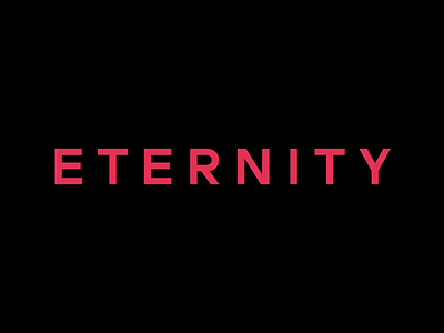Eternity ae after effects animation branding easing eternity letter lettering letters motion motion design motion graphics pink transform transition type typography word