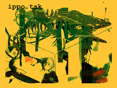 ippo.tsk design illustration minimalist music simple web yellow