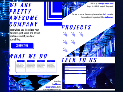 BLUE FEVER blue blue and white design minimalism minimalist simple web