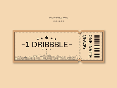 Dribbble invite design dribbble invite entrance ticket illustration invitation invite ticket