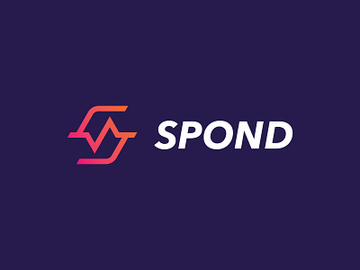 Spond - Sports App clean grid heart rate logo modern pulse s s logo simple sports