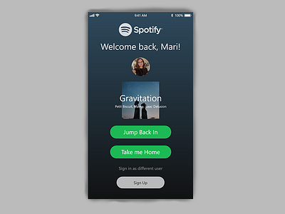 Spotify Log-in Page