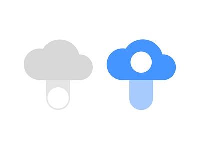 #015 of #dailyui / On/off switch for automatic back-up to cloud