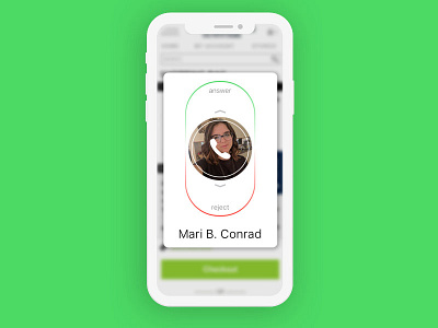 #016 of #Daily UI / Pop-up Display / phone call notification