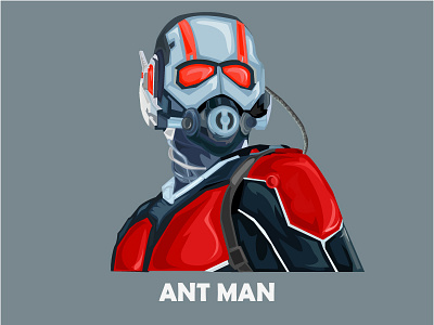Ant man ant man ant man and the wasp avengers infinity war character dribbble illustration marvel superhero
