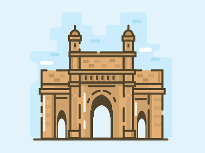 Mumbai adobe cities gateway gateway of india illustration india india gate indian location mumbai mumbaigate place
