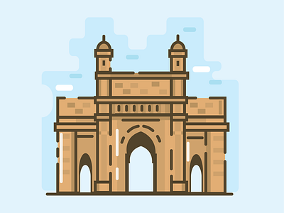 Mumbai adobe cities gateway gateway of india illustration india india gate indian location mumbai mumbaigate place