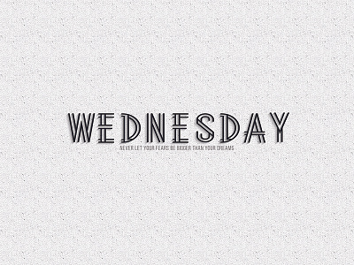 Wednesday colors designcavi dribbble letter lettering line style texture type typography wednesday welcome