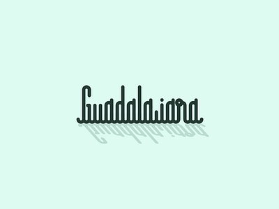 Guadalajara design designcavi letter lettering photoshop typo typography