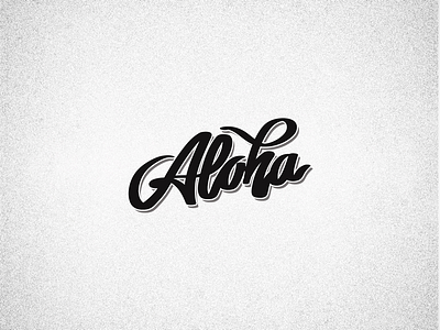 Aloha aloha cavidesign design hola letter lettering