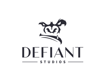 Defiant Studios Logo Concept design logo
