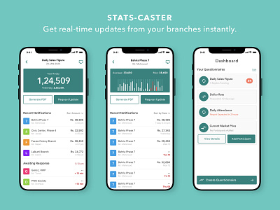 Stats Caster App Concept app figma fintech ui ux