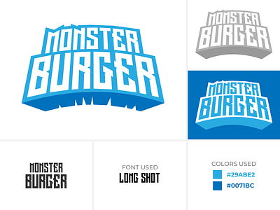 Monster Burger Logo Concept