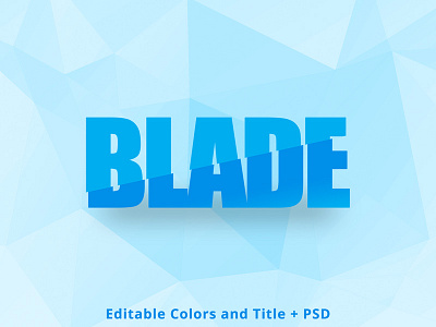 Editable Title, Colors and Background PSD