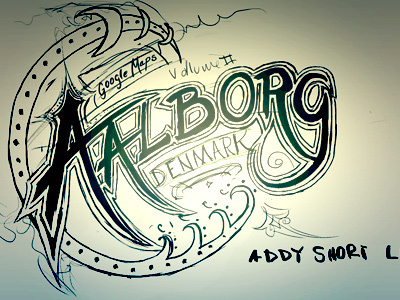 Aalborg Sketch design handdrawn sanborn type