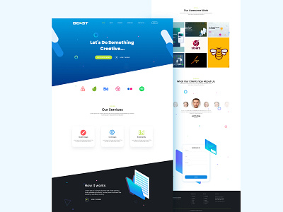 Digital Marketing Agency Landing Page Design digital marketing digital marketing agency digital marketing company landing page landing page design ui design web design