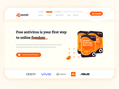 Avast Landing Page Redesign