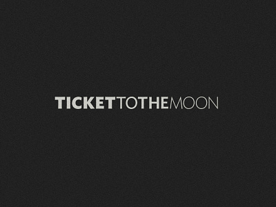 Ticket to the Moon branding ideal sans logotype typography weight