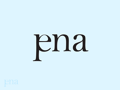 Pena Logo branding design logo typography