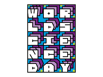 Everyholiday - 10.11 | World Sceince Day design everydaydesign holiday illustration illustration poster november science typography world