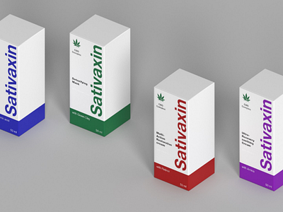 Sativaxin packaging concept 4 beauty cannabis cbd hemp label package design packaging personal care