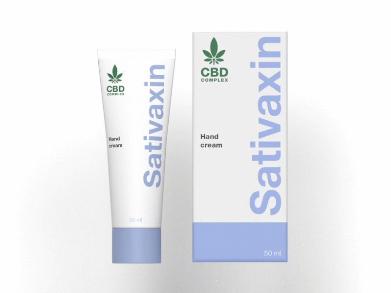 Sativaxin tubes and boxes