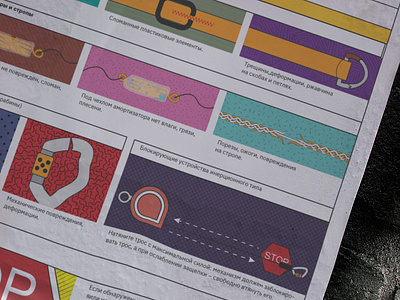 Instruction colourfull illustation illustrator indesign industrial instruction