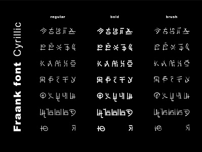 😶Fraank Font asian hieroglyph typeface typography