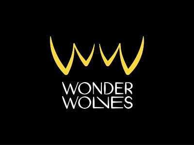 Wonder Wolves Logo lettering logo rock rock and roll teeth wolf wolf logo wolves wonder ww