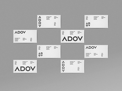 ADOV Business Cards business cards typography