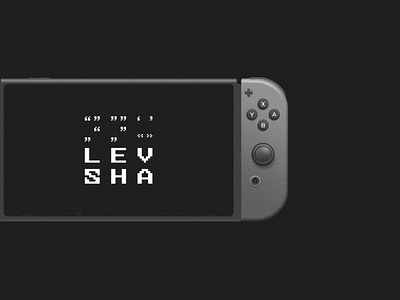 LEVSHA logo logo pixel switch typography