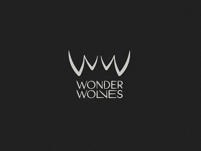 Wonder Wolves branding fangs logo mark teeth typography w wolf wolves