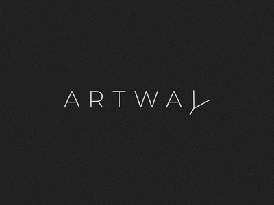 Artway logo arrow art logo paths typogaphy way y