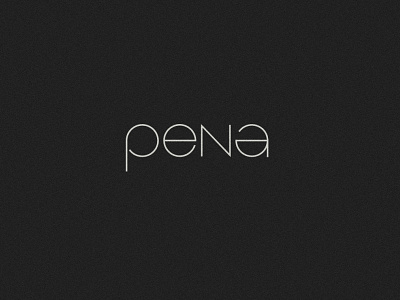 Pena logo bath foam geometric naming soap typogaphy