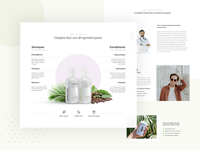 Shapiro homepage e commerce hair homepage medicine minimal minimalistic science