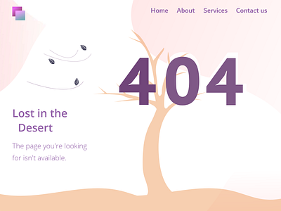 404 error page @daily ui @dailyui @desert @design @dribbble @illustration @rajithad @ui