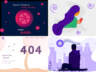 2018 Year In Review @daily ui design dribbble illustration vector