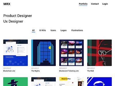 Portfolio Web Template Design @daily ui portfolio uidesign uiux