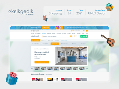 Eksikgedik UI/UX Design Case Study case study ecommerce figma modern shopping sketch typography ui design uiux ux design web design website xd