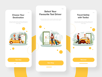 Taxi Mobile App Concept UI android app application booking case study figma ios mobile sketch steps taxi taxi driver ui ui design ux xd