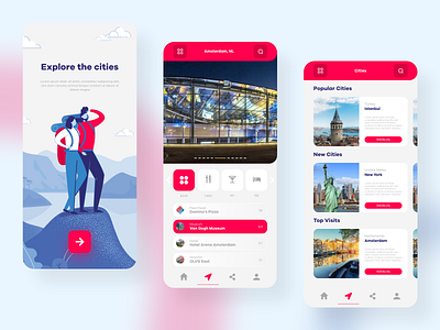 Travel Mobile App Concept UI