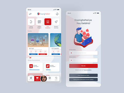 Doping Hafıza Course Mobile UI/UX Design