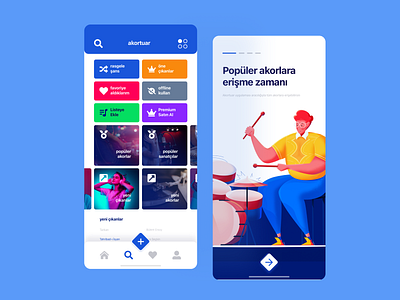 Akortuar Lyrics, Chords & Rhythms Mobile UI/UX Design