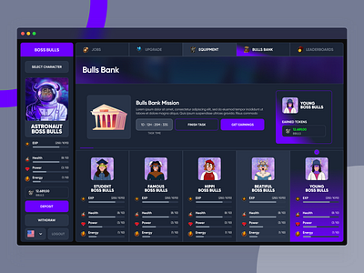 NFT Mafia Game Web UI/UX Design