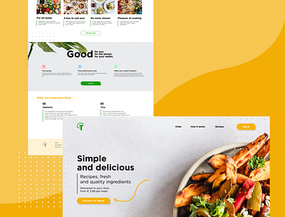 Landing Page - Daily UI Challenge branding dailyui 003 dailyuichallenge design figma food graphism ui ux vector web website