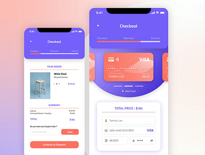 Credit card checkout form - Daily UI Challenge bank bank app creditcard dailyui dailyui 002 dailyuichallenge design figma graphicdesign graphism ui ux vector